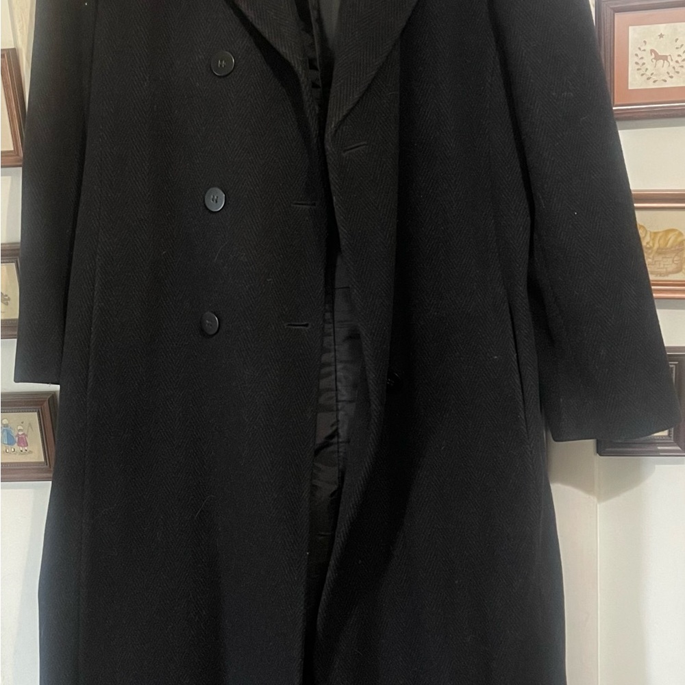 Classic Black Wool Coat